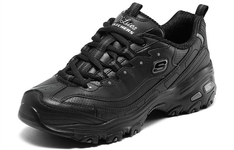 (WMNS) Skechers D'lites 'Fresh Start - Pure Black' 11931-BBK