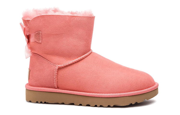 (WMNS) UGG Mini Bailey Bow II Fleece Lined Pink 1016501-LNT