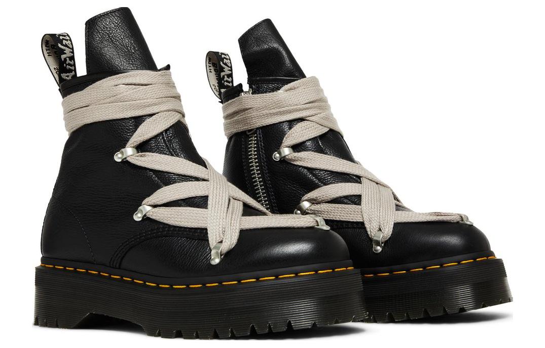 Dr. Martens 1460 x Rick Owens Pent Leather Platform Boot 'Black Lunar' 27977001