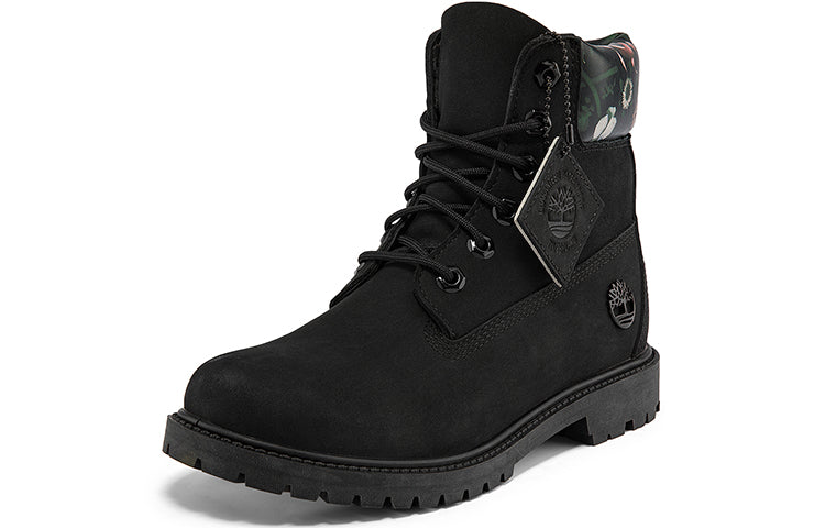 (WMNS) Timberland Heritage Cupsole Boots 'Black Nubuck with Floral' A2M7RW