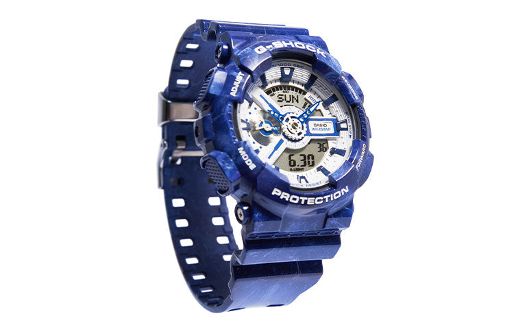 CASIO G-Shock Analog-Digital 'Blue' GA-110BWP-2APFQ