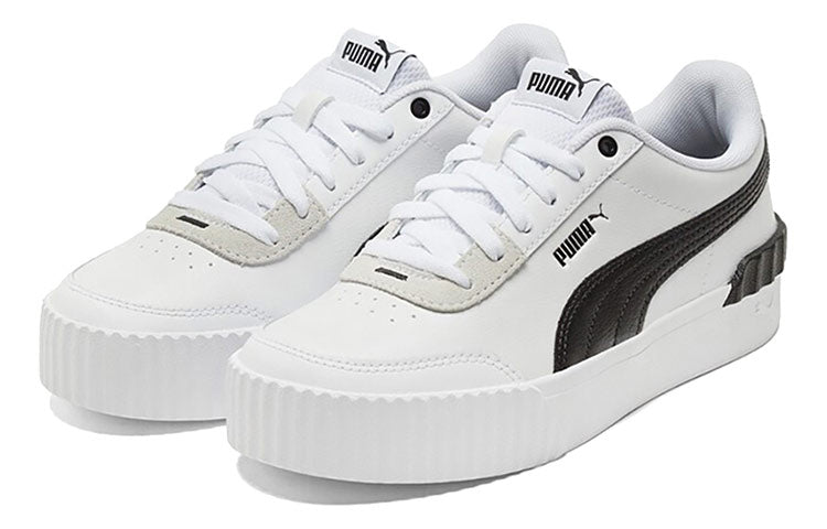 (WMNS) PUMA Carina Lift Shoes Black/White/Grey 373031-16