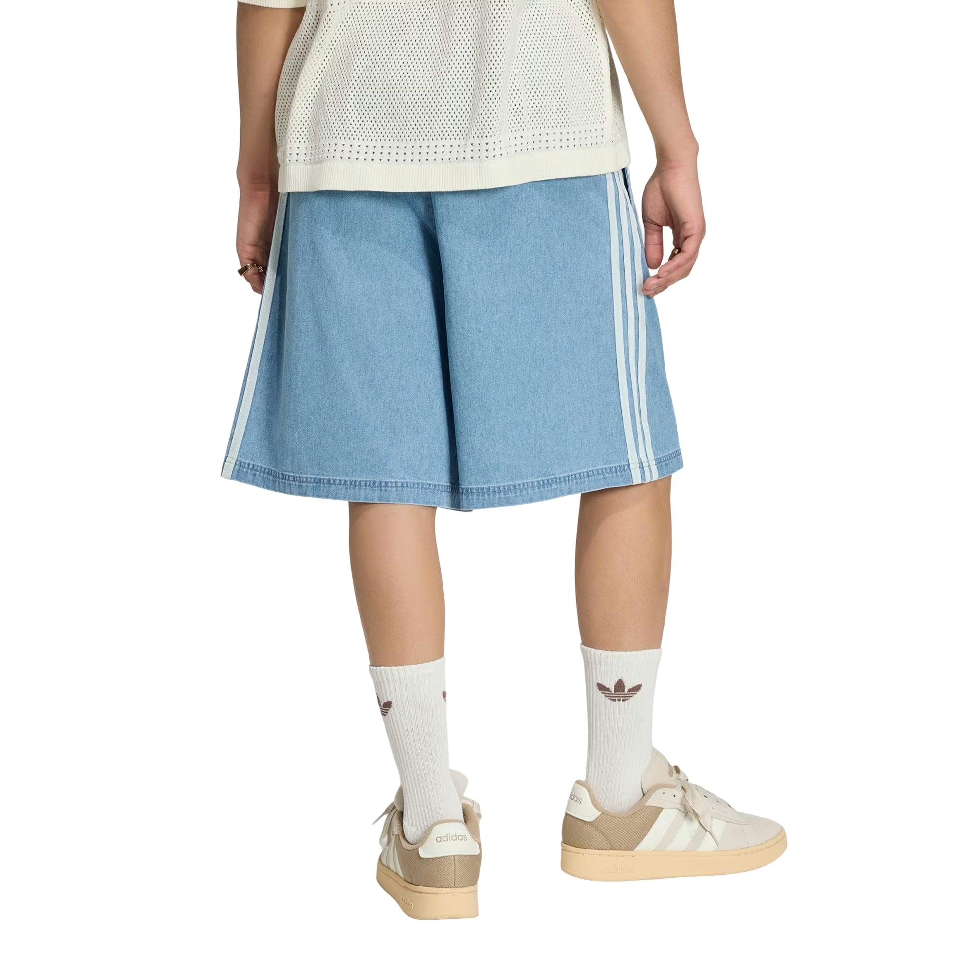 adidas Denim Chino Shorts Asia Sizing 'Light Blue' KX1192