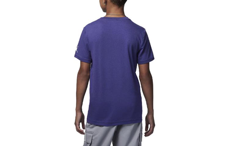 (GS) Air Jordan MVP Flight Crew T-Shirt 'Purple' 95C734-PA5