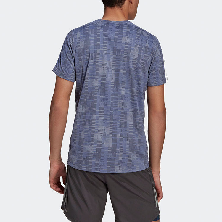 adidas Running Sports Short Sleeve Purple GM1519