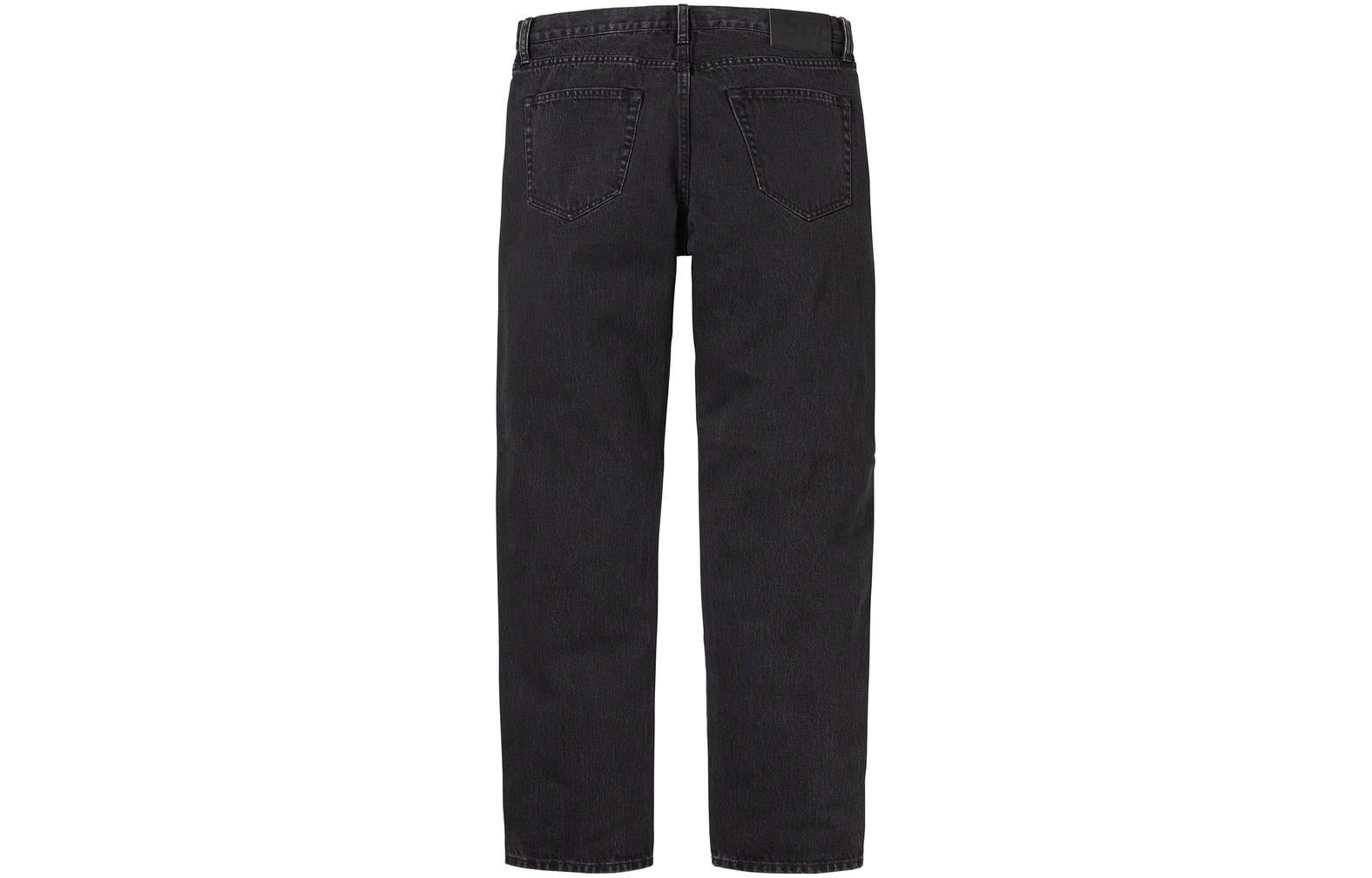 Supreme FW23 Week1 Stone Washed Pants 'Black' SUP-FW23-045