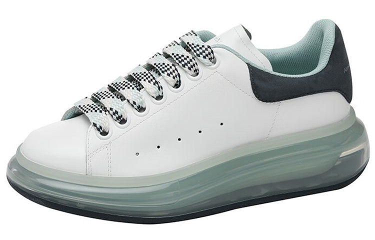 (WMNS) Alexander McQueen Transparent Sole Oversized Sneakers 'White Green' 666893WHXMA9995