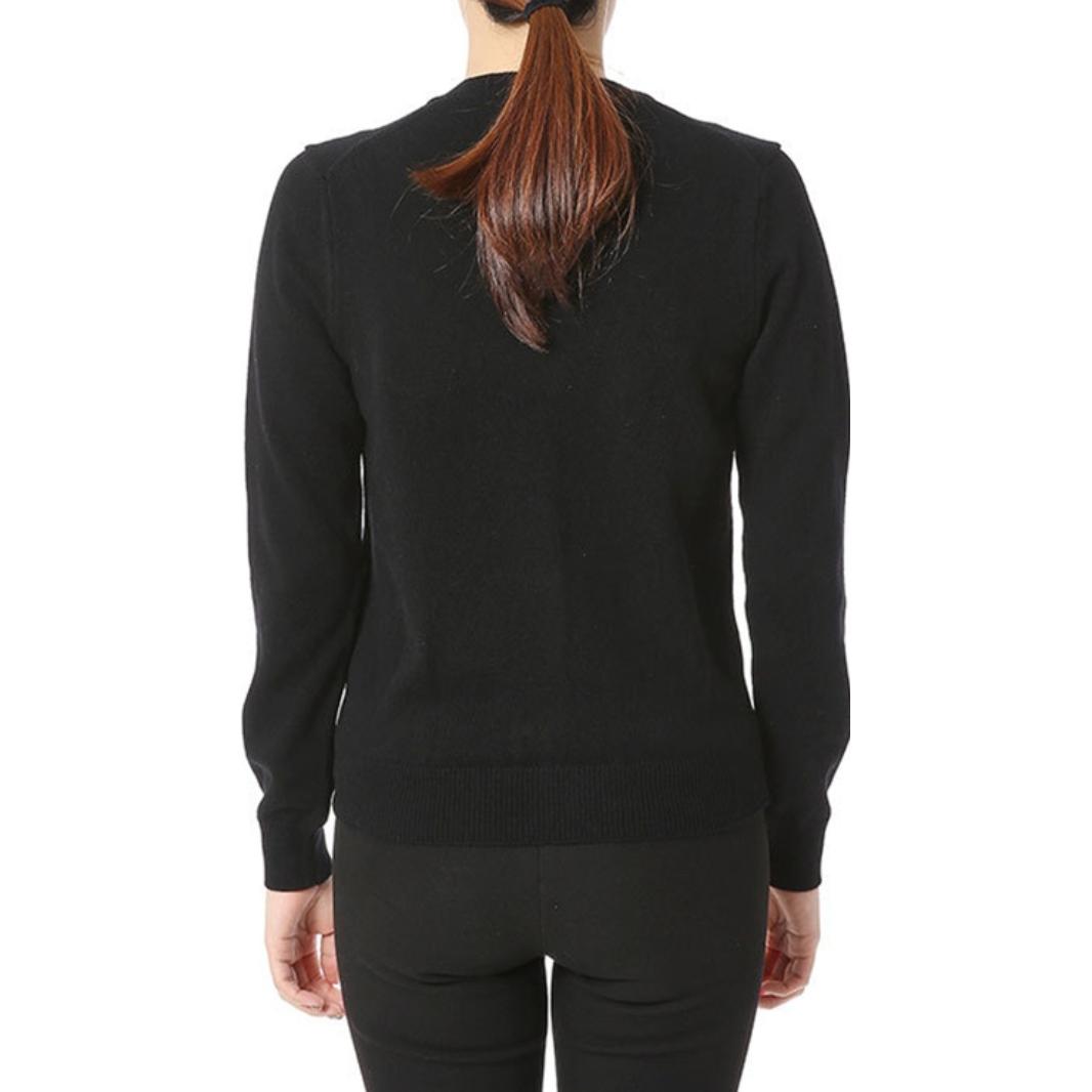 COMME des GARCONS PLAY Cardigan Invader Emblem 'Black' AZ-N084-051-1