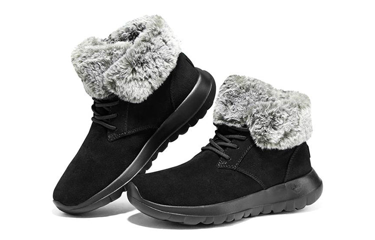 (WMNS) Skechers On-the-Go Joy Boots 'Black Grey' 144042-BKGY