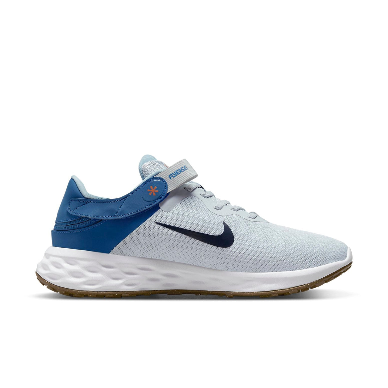 Nike Revolution 6 FlyEase Next Nature Extra Wide 'Pure Platinum Dark Marina Blue' DD8476-002