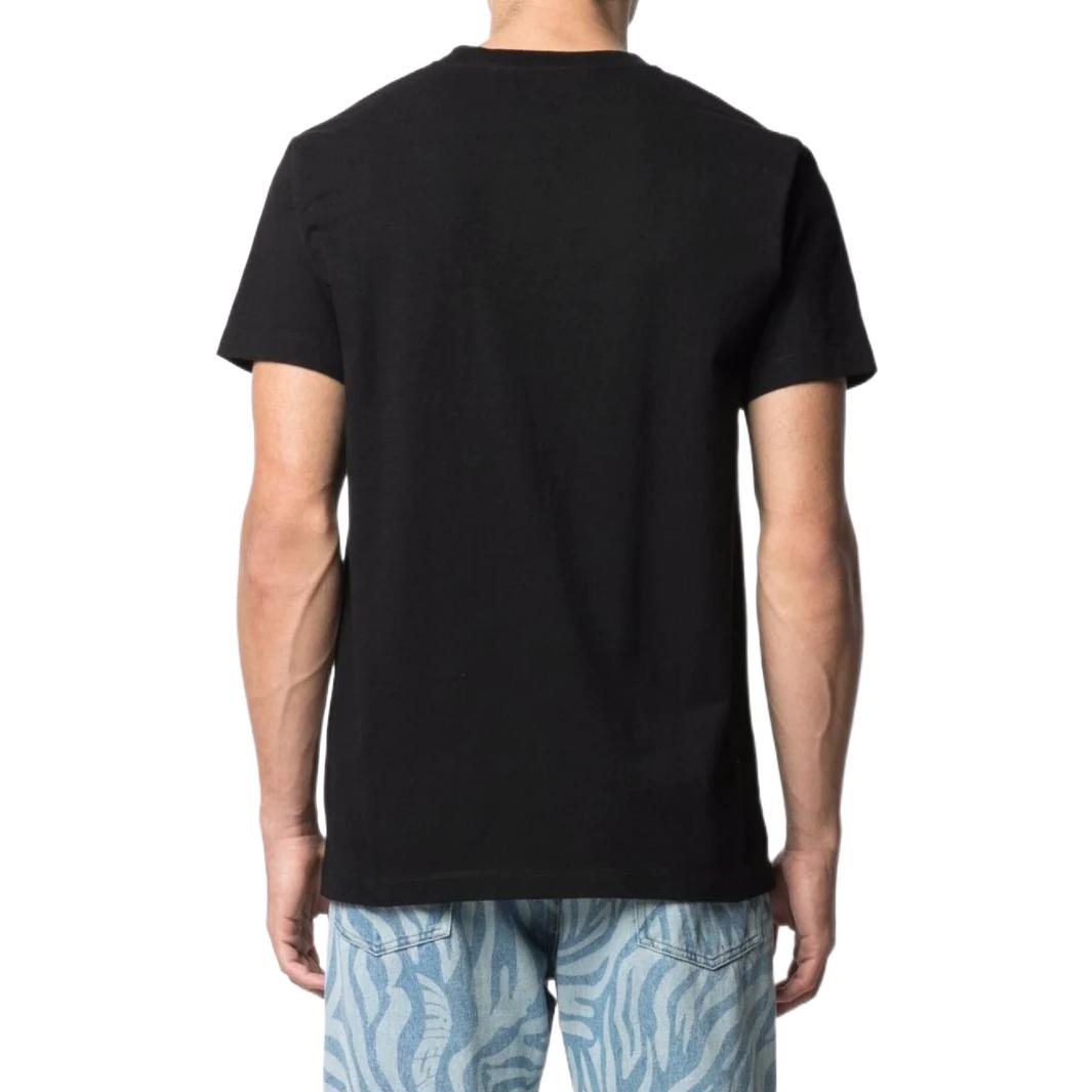 Men's Off-White SS22 Solid Color Alphabet Logo Printing Round Neck Short Sleeve Version Black T-Shirt OMAA027F21JER00110011001