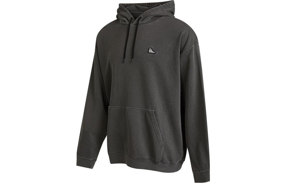 Converse Go-To Chuck Taylor Sneaker Patch Loose Fit Hoodie Asia Sizing 'Black' 10024025-A01