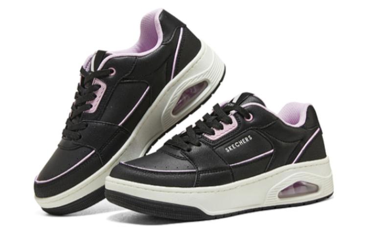 (WMNS) Skechers Uno Court - Courted Style Shoes 'Black Pink White' 177710-BKLP