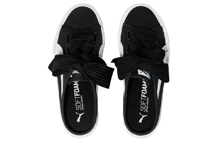 (WMNS) PUMA Bari Mule Ribbon 'Black White' 382331-01
