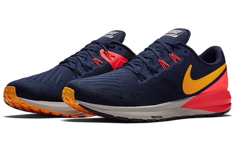 Nike Air Zoom Structure 22 'Blackened Blue Orange Peel' AA1636-400