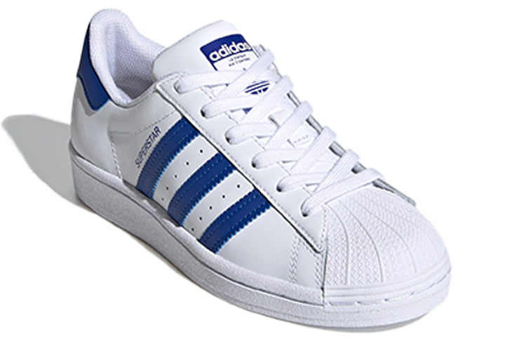 (GS) adidas originals Superstar J 'White Blue' FW0772