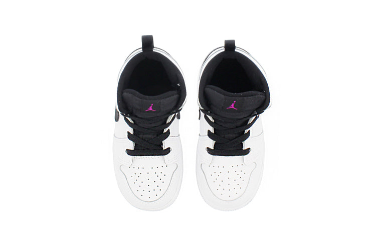 (TD) Air Jordan 1 Mid 'White Fuchsia Blast' 644507-138