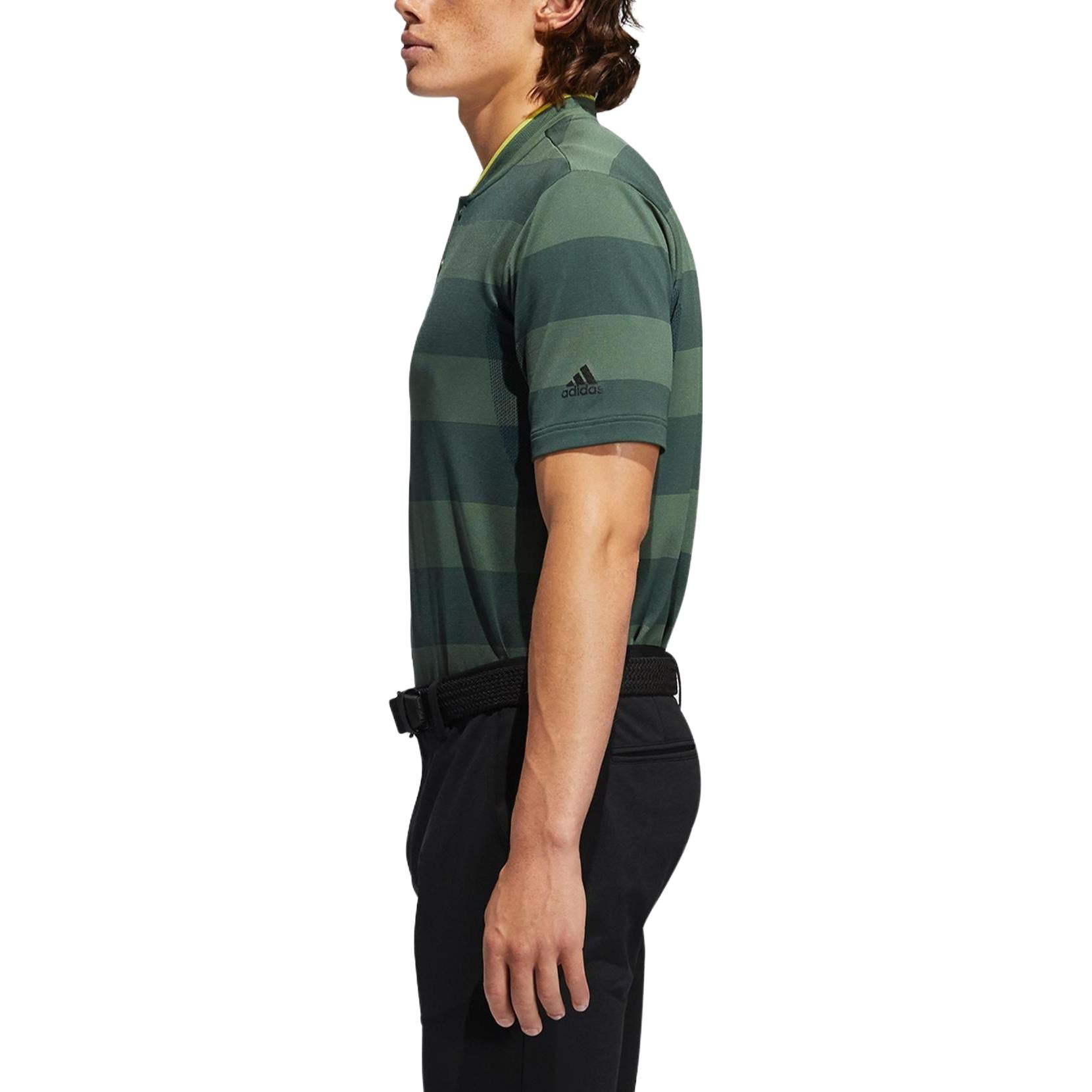 adidas Primeknit Polo Shirt 'Green Oxide Deepest Green' GL4640