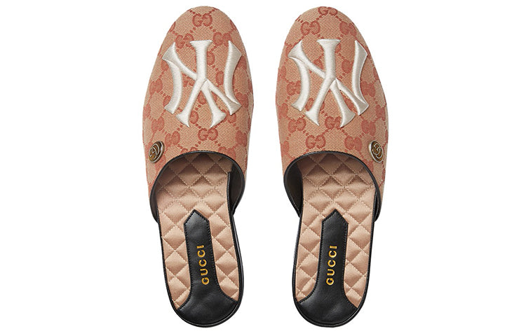 (WMNS) Gucci NY Yankees x Princetown G 'Brown' 537089-KQW00-8366