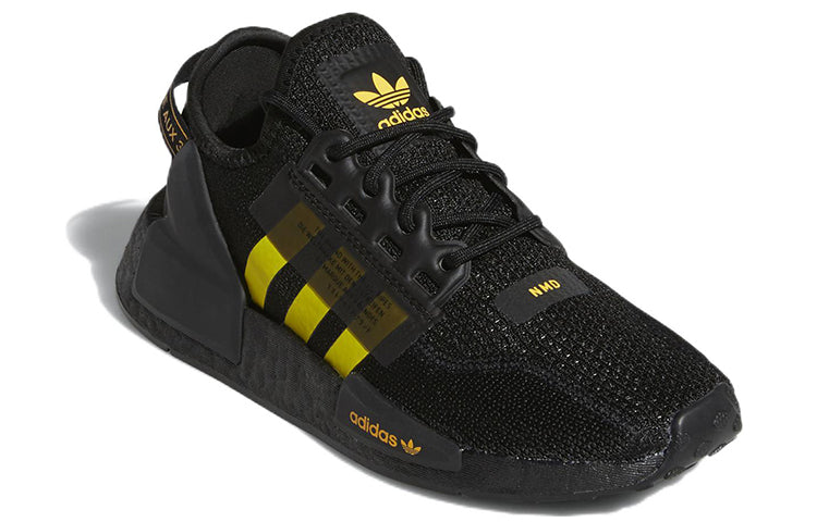 (GS) adidas NMD_R1 V2 J 'Black Yellow Gradient' GY1397