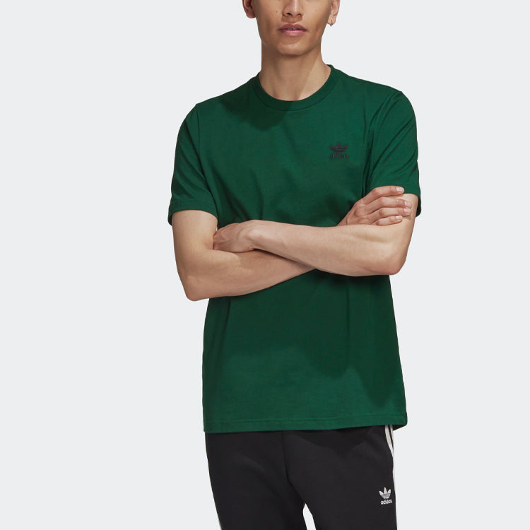 adidas originals Casual Sports Round Neck Pullover Short Sleeve Green GD2550