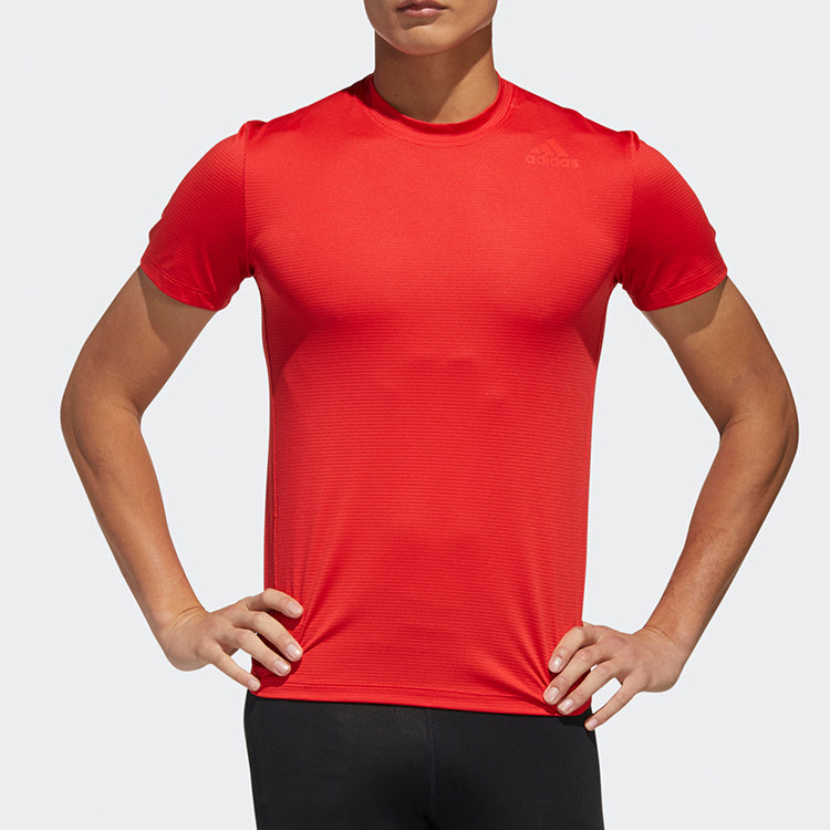 adidas KENTA RISE TEE Training Sports Short Sleeve Red GM5065