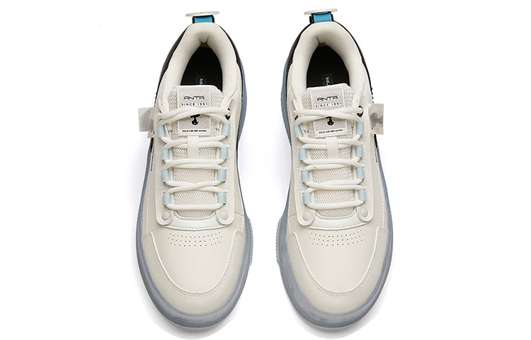 ANTA x SNOOPY Skateboarding Shoes 'White Black Blue' 912148030-3