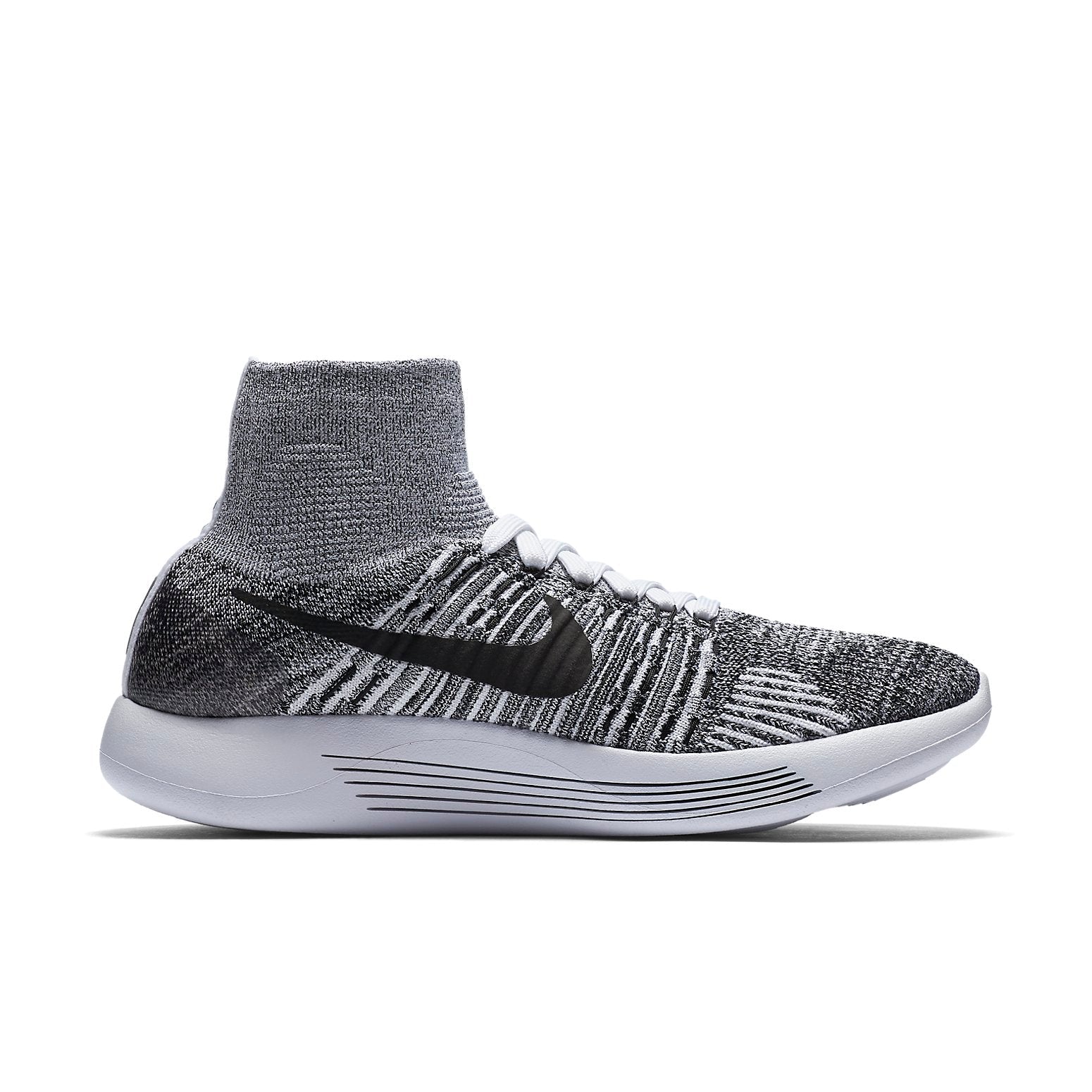 (WMNS) Nike Lunarepic Flykit 'White Black' 818677-101