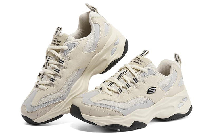(WMNS) Skechers D'lites 4.0 'White Blue' 896144-NTBK