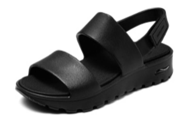 (WMNS) Skechers Arch Fit Footsteps Foamies 'Black' 111380-BBK