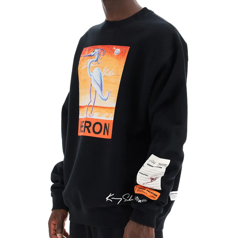 Men's HERON PRESTON Printing Sports Black HMBA014F20JER0191020