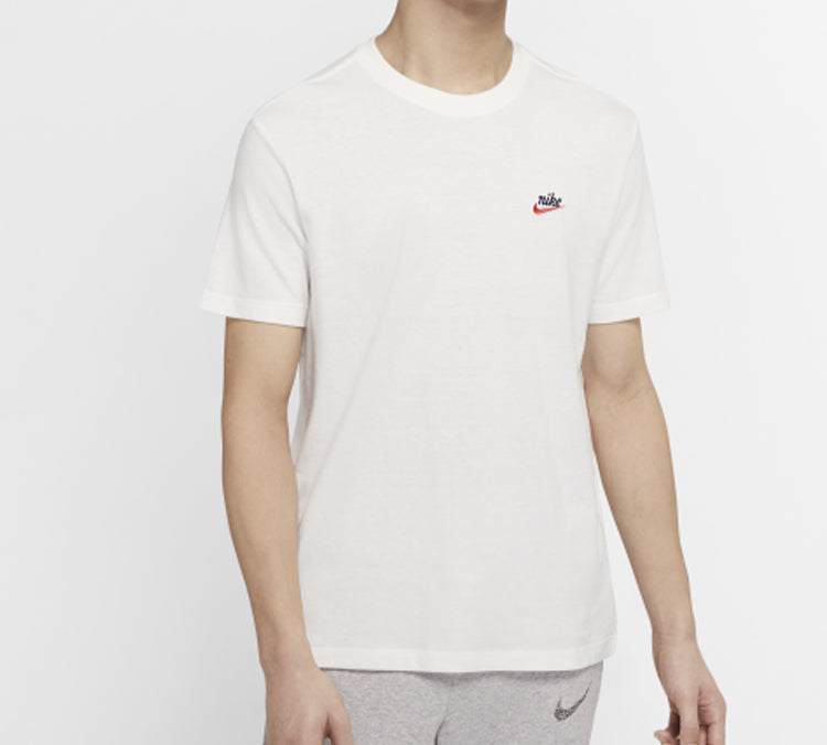 Nike Sportswear Heritage Small Logo Solid Color Short Sleeve White CK2384-133