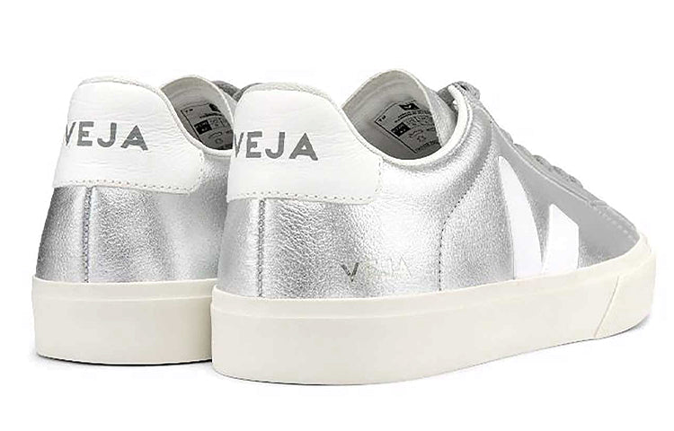 (WMNS) VEJA Campo Chromefree Lace-Up 'Silver White' CP0502684