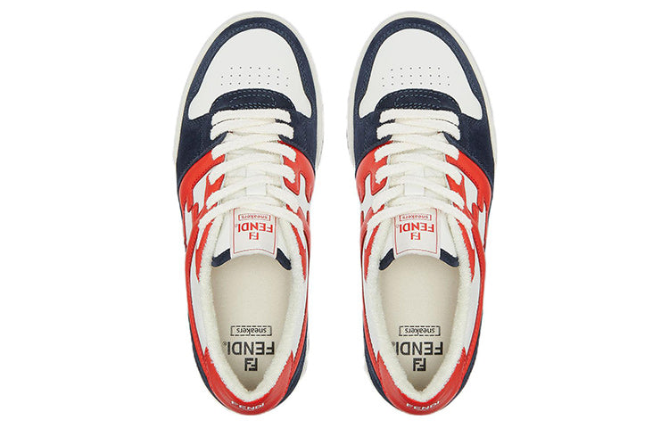 FENDI Match Low Top Suede 'Navy Orange' 7E1493AI1NF1IE6