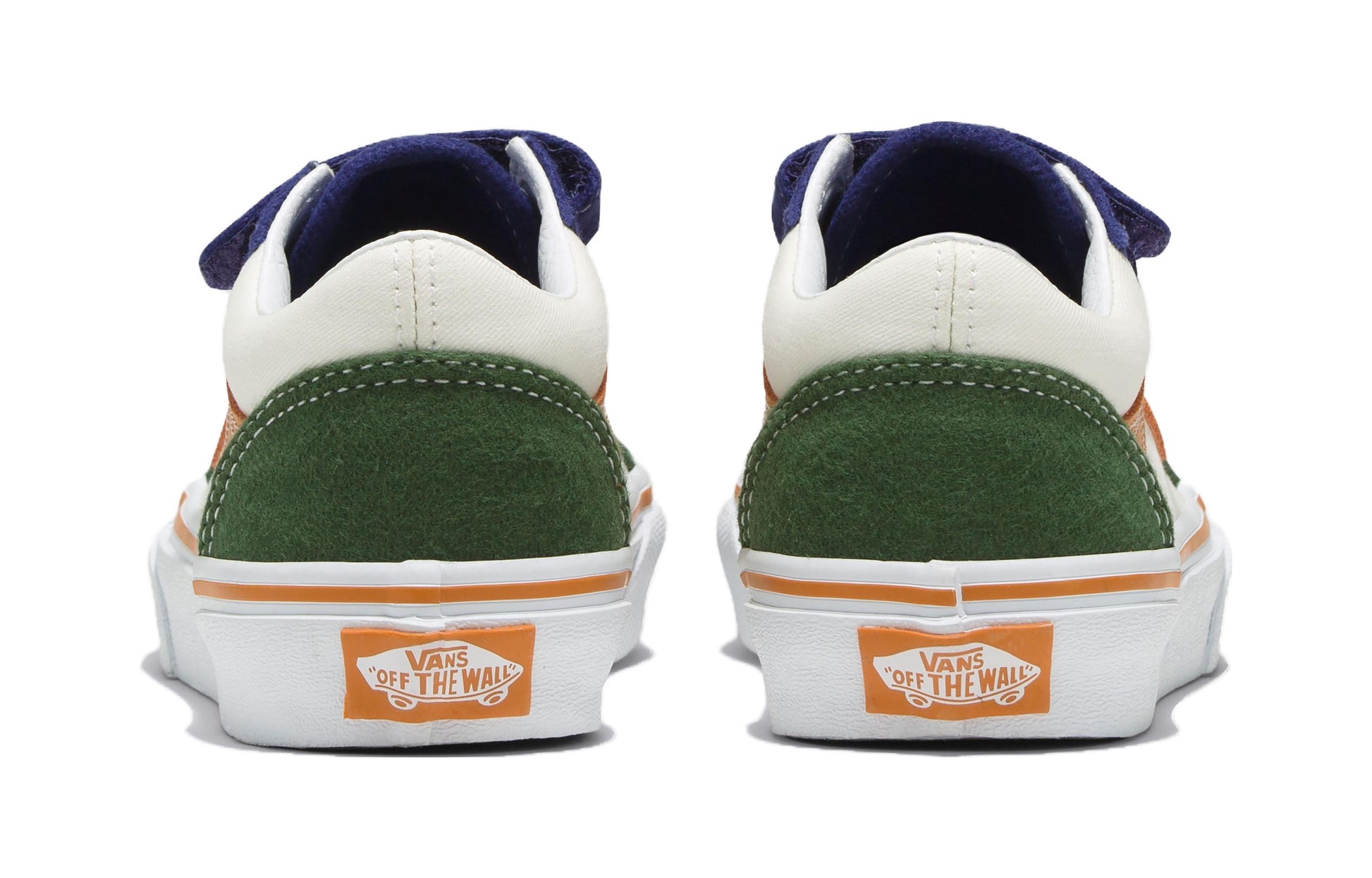 (PS) Vans Twill Block Old Skool Hook and Loop 'Multicolor' VN0A38HD6GL