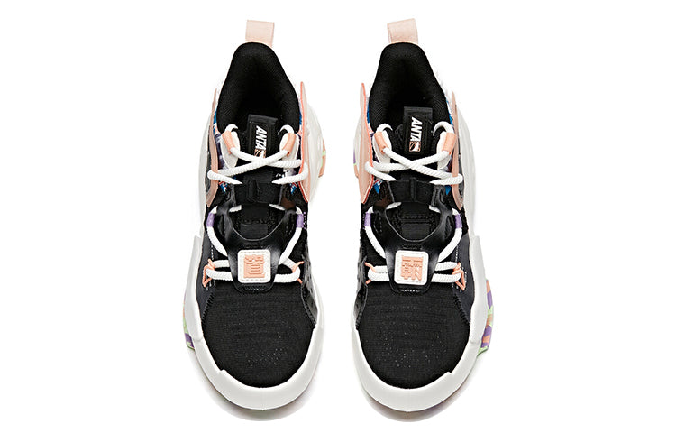 (WMNS) ANTA Badao Mid 'Black Pink White' 122128084-5