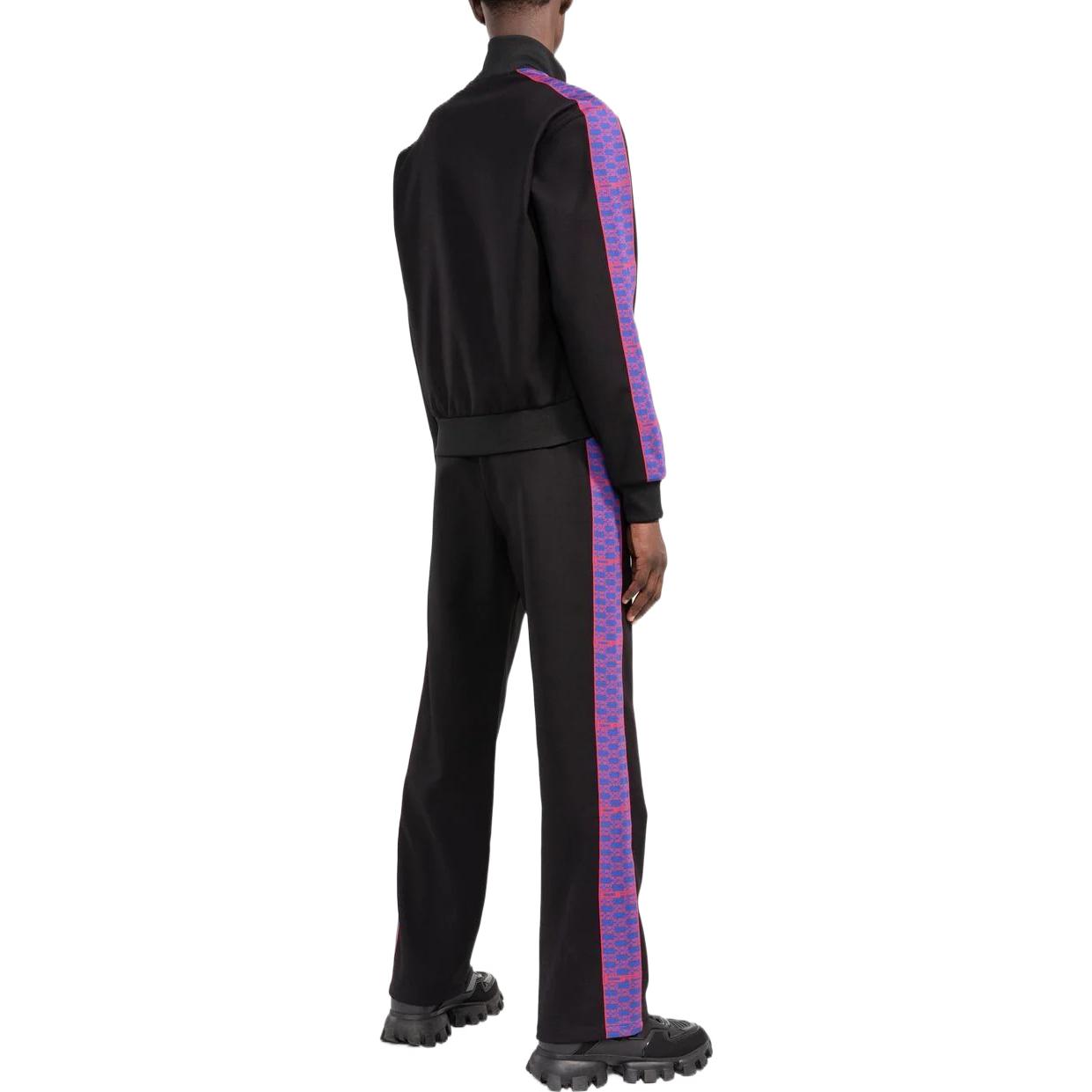 Men's Off-White SS22 Side Zipper Stand Collar Sports Jacket Black OMBD038S22FAB0011025