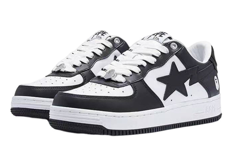 A BATHING APE BAPE STA Leather 'Black' 1I70-191-007-BLCK