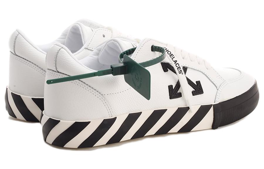 Off-White Vulc Low Leather Sneaker 'White Black' OMIA085C99LEA0010110