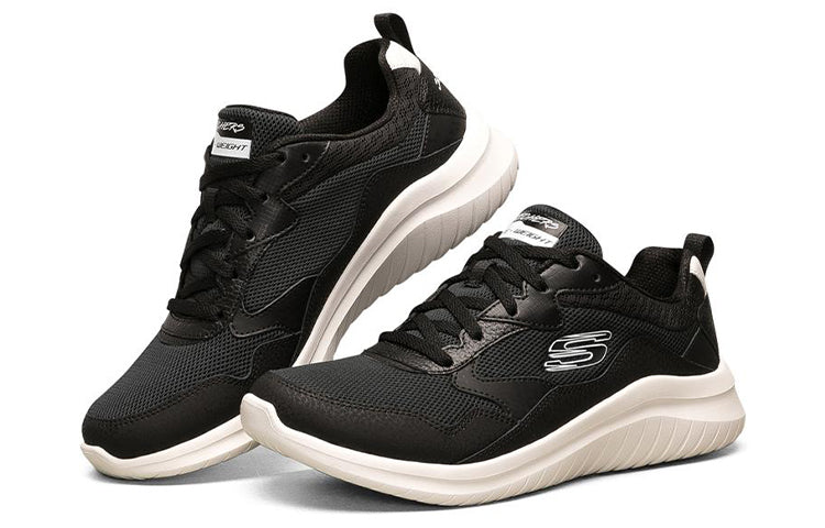 (WMNS) Skechers Ultra Flex 2.0 Running Shoes Black/White 149195-BKW