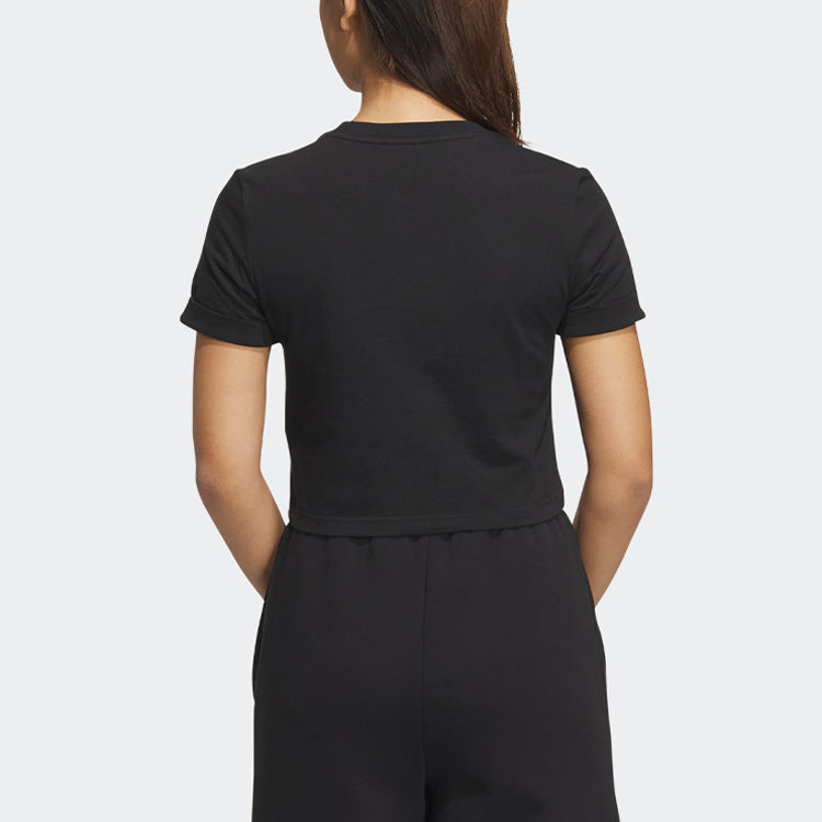 (WMNS) adidas Adiclub Crop Top Asia Sizing 'Black' IP1795