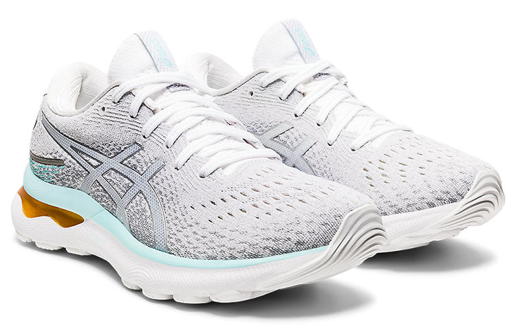 (WMNS) ASICS Gel-Nimbus 24 'White Pure Silver' 1012B201-100