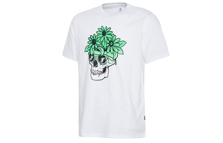 Converse Skull Flowers Sunglasses T-Shirt Asia Sizing 'White' 10017860-A01
