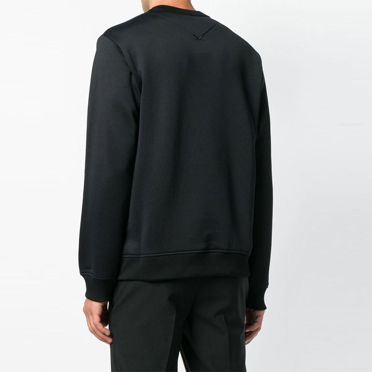 KENZO Unisex Printing Round-neck Sweatshirt Black F865SW1944MA-99