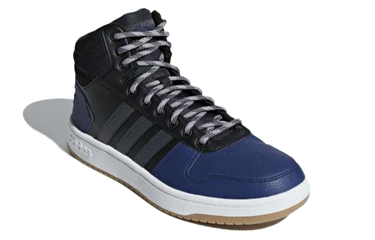 adidas Hoops 2.0 Mid 'Black Blue' B44613