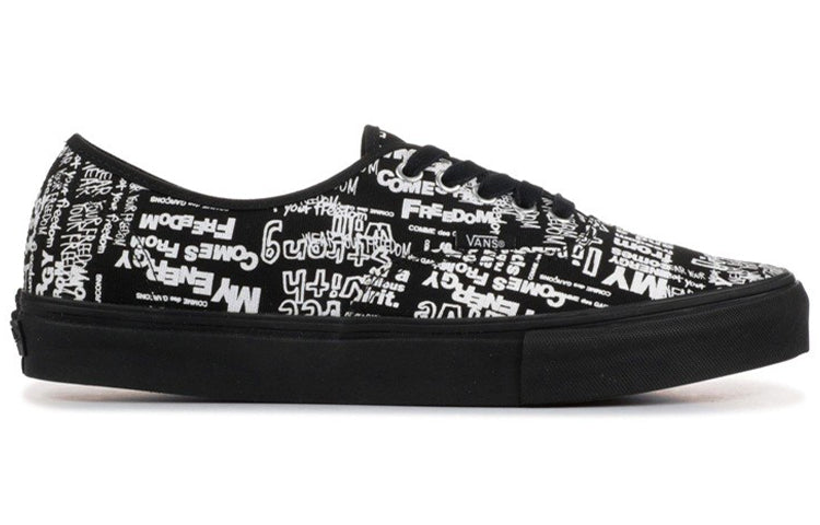 Vans COMME des GARCONS x Authentic LX 'Graffiti - Black' VN0A33TASO7