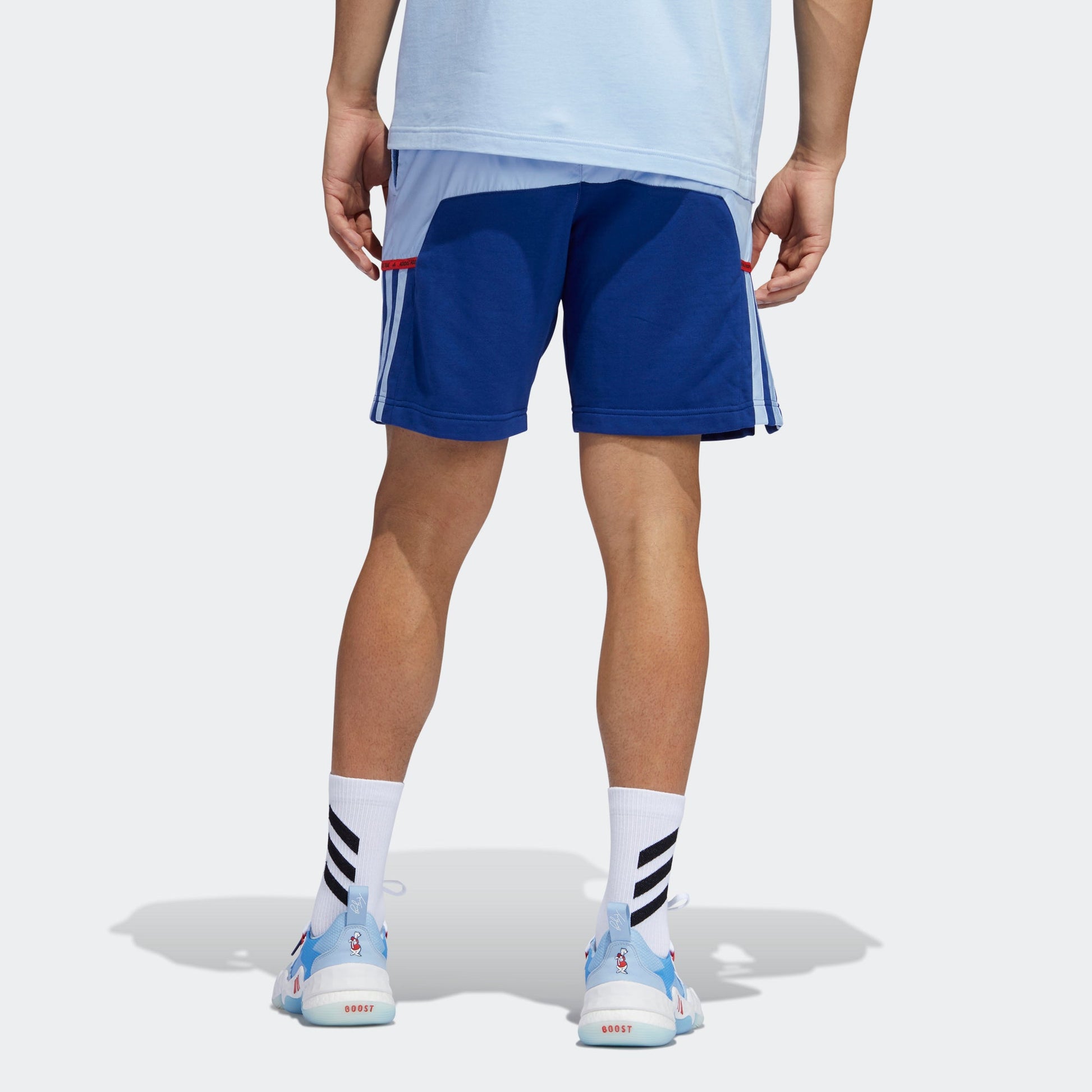 adidas Trae Short Colorblock Basketball Sports Shorts Blue H56327