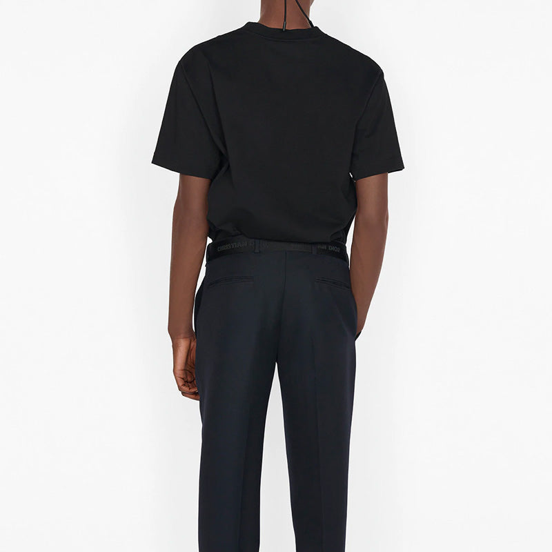 DIOR And Shawn Gradient Letter Logo Print For Men Black 033J625H0554-C986