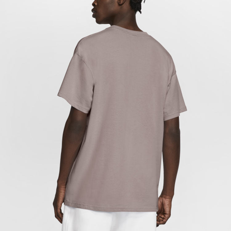 Men's Nike Lab Solo Swoosh Basic Sports Short Sleeve Light Pink T-Shirt DA0321-245
