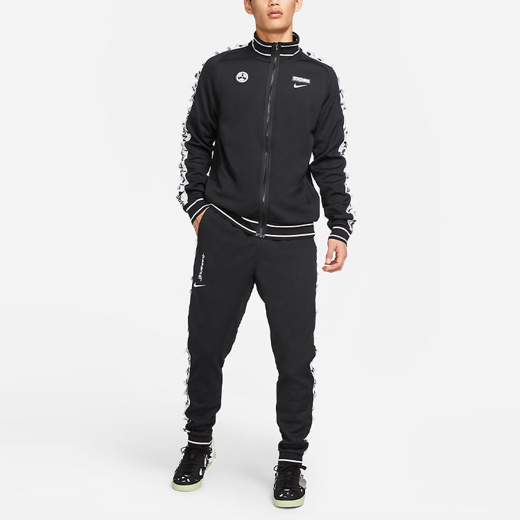 Men's Nike x ACRONYM Crossover Contrasting Colors 3D Side Bundle Feet Sports Pants/Trousers/Joggers Us Edition Black CU0470-010